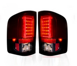 Chevrolet Silverado Dually 07-14 & GMC Sierra Dually 07-14 Tail Lights OLED in Red Smoked