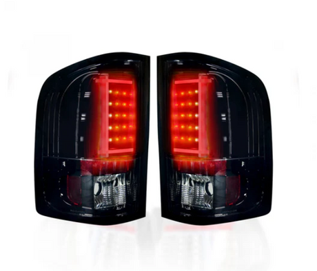 Chevrolet Silverado Dually 07-14 & GMC Sierra Dually 07-14 Tail Lights OLED in Smoked