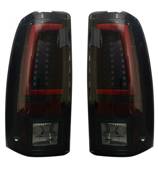 Chevy Silverado & GMC Sierra 99-07 Tail Lights LED in Smoked