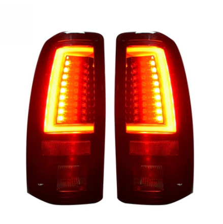 Chevy Silverado & GMC Sierra 99-07 Tail Lights LED in Smoked