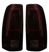 Chevy Silverado & GMC Sierra 99-07 Tail Lights OLED in Dark Red Smoked