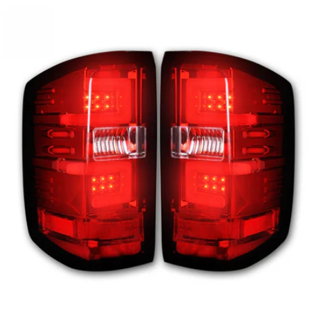 Chevy Silverado / GMC Sierra 15-19 Dually (Replaces OEM Halogen ONLY) Tail Lights OLED in Red