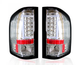 Chevy Silverado 07-13 1500/2500/3500 (Fits Single Wheel ONLY) Tail Lights OLED in Clear