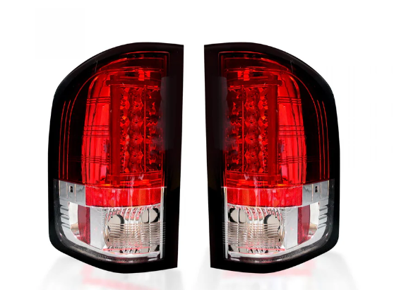 Chevy Silverado 07-13 1500/2500/3500 (Fits Single Wheel ONLY) Tail Lights OLED in Red