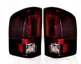 Chevy Silverado 07-13 1500/2500/3500 (Fits Single Wheel ONLY) Tail Lights OLED in Red Smoked