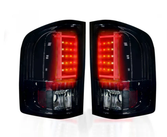 Chevy Silverado 07-13 1500/2500/3500 (Fits Single Wheel ONLY) Tail Lights OLED in Smoked