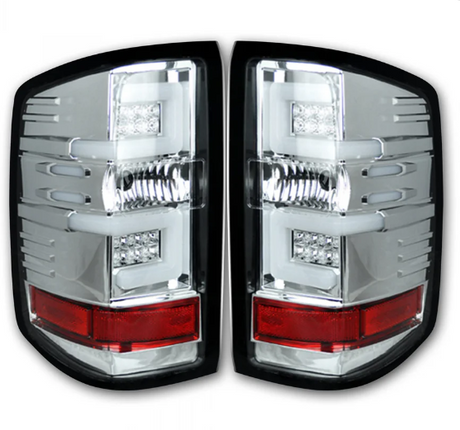 Chevy Silverado 1500 14-18 (Replaces OEM Halogen ONLY) Tail Lights OLED in Clear