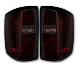 Chevy Silverado 1500 14-18 (Replaces OEM Halogen ONLY) Tail Lights OLED in Dark Red Smoke