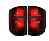 Chevy Silverado 1500 14-18 (Replaces OEM Halogen ONLY) Tail Lights OLED in Dark Red Smoke