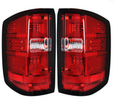 Chevy Silverado 1500 14-18 (Replaces OEM Halogen Tail Lights ONLY) Tail Lights OLED in Red