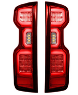 Chevy Silverado 1500 19-23 (Replaces OEM LED Tail Lights ONLY) Tail Lights OLED Red