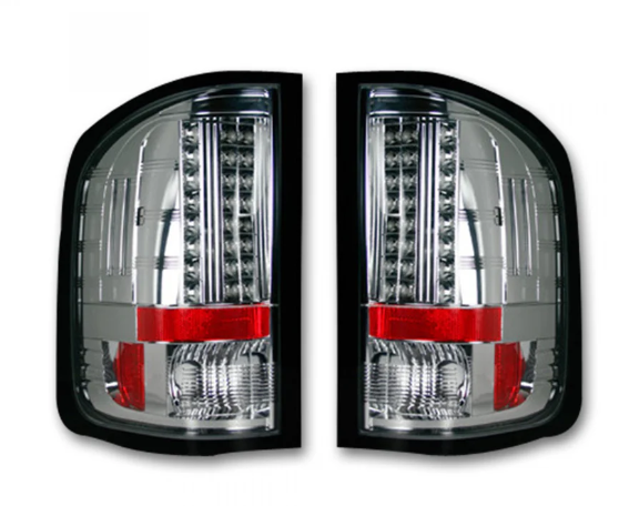 Chevy Silverado 1500/2500/3500 Single-Wheel 07-13 Tail Lights LED Clear