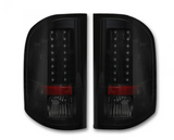 Chevy Silverado 1500/2500/3500 Single-Wheel 07-13 Tail Lights LED in Smoked