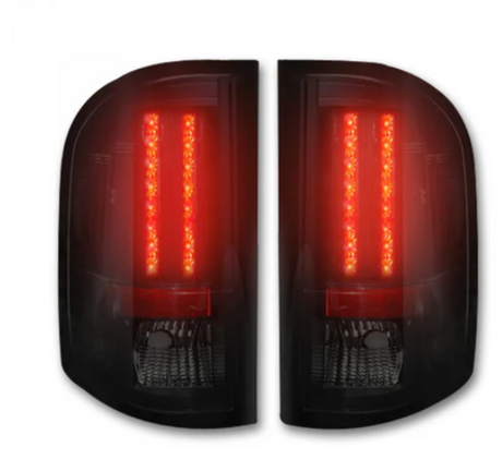 Chevy Silverado 1500/2500/3500 Single-Wheel 07-13 Tail Lights LED in Smoked