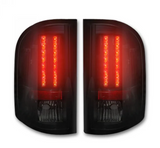 Chevy Silverado Dually 07-14 & GMC Sierra Dually 07-14 Tail Lights LED in Smoked