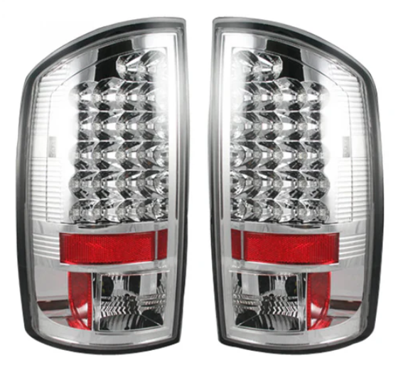 Dodge RAM 1500 02-06 LED Tail Lights in Clear