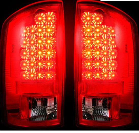 Dodge RAM 1500 02-06 LED Tail Lights in Red