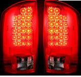 Dodge RAM 1500 02-06 LED Tail Lights in Red