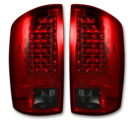 Dodge RAM 1500 07-08 Tail Lights LED in Red