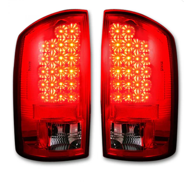 Dodge RAM 1500 07-08 Tail Lights LED in Red