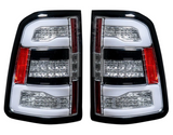 Dodge RAM 1500 19-23 OLED Tail Lights Replaces OEM Halogen Clear Scanning Amber Turn Signal