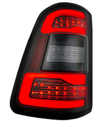 Dodge RAM 1500 19-23 OLED Tail Lights Replaces OEM Halogen Smoked Scanning Amber Turn Signal