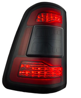 Dodge RAM 1500 19-23 OLED Tail Lights Smoked w/ Scanning Red Turn Signals - Replaces OEM LED Tail Lights