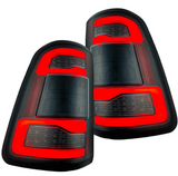 Dodge RAM 1500 19-23 OLED Tail Lights Smoked w/ Scanning Red Turn Signals - Replaces OEM LED Tail Lights