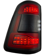 Dodge RAM 1500 19-23 OLED Tail Lights Smoked w/ Scanning Red Turn Signals - Replaces OEM LED Tail Lights