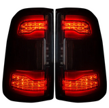 Dodge RAM 1500 19-23 OLED Tail Lights Smoked w/ Scanning Red Turn Signals w/ NO Blind Spot Sensor