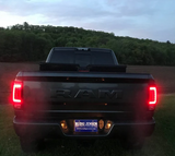 Dodge RAM 1500 2013-2018 (Replaces OEM LED ONLY) OLED Tail Lights Scanning OLED Turn Signals in Smoked