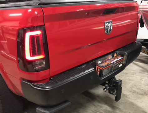 Dodge RAM 1500 2013-2018 (Replaces OEM LED ONLY) OLED Tail Lights Scanning OLED Turn Signals in Smoked