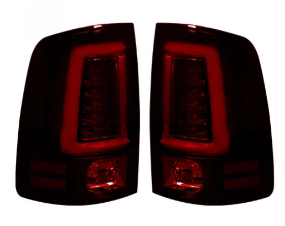 Dodge RAM 1500 2013-2018 (Replaces OEM LED ONLY) Tail Lights LED in Dark Red Smoked