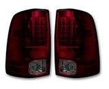 Dodge RAM 1500 2013-2018 (Replaces OEM LED ONLY) Tail Lights LED in Dark Red Smoked