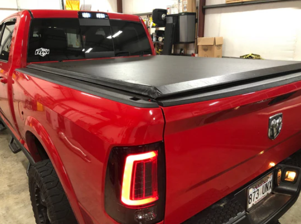 Dodge RAM 1500 4th Gen 09-18 (Replaces OEM Halogen) Tail Lights OLED in Red Lens