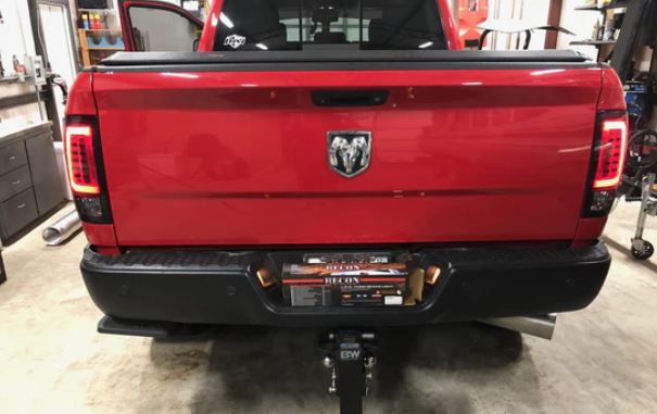 Dodge RAM 1500 4th Gen 09-18 (Replaces OEM Halogen) Tail Lights OLED in Red Lens