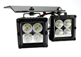 1900 Lumen 3" Square LED 25° Flood Light 4 5-Watt Square CREE XTE Square