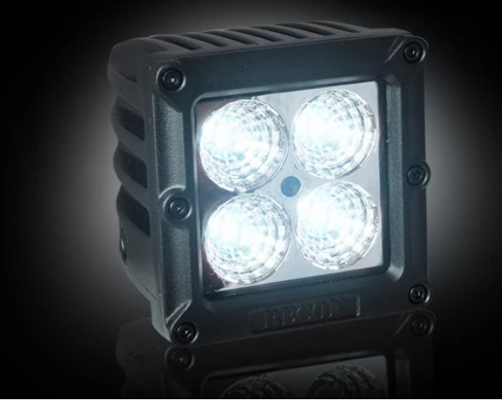 1900 Lumen 3" Square LED 25° Flood Light 4 5-Watt Square CREE XTE Square