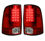 Dodge RAM 1500 Classic Body 09-23 (Replaces OEM Halogen) Tail Lights LED in Red