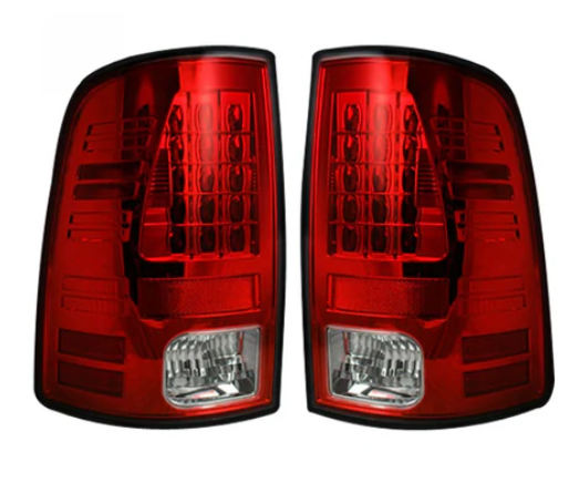 Dodge RAM 1500 Classic Body 09-23 (Replaces OEM Halogen) Tail Lights LED in Red