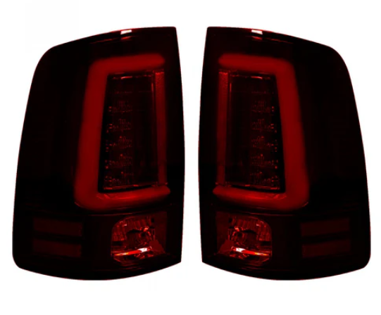 Dodge RAM 1500 Classic Body 09-24 (Replaces OEM Halogen) Tail Lights OLED in Dark Red Smoked Lens