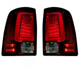 Dodge RAM 1500 Classic Body 09-24 (Replaces OEM Halogen) Tail Lights OLED in Red Lens