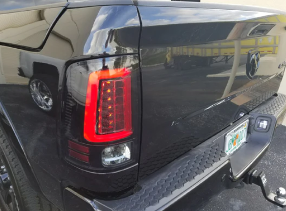 Dodge RAM 1500 Classic Body 2009-2023 (Replaces OEM LED ONLY) Tail Lights LED in Smoked