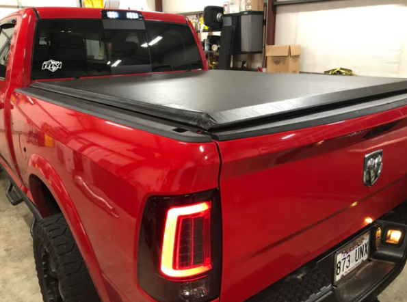 Dodge RAM 2500/3500 10-18 (Replaces OEM Halogen) Tail Lights OLED in Red Lens