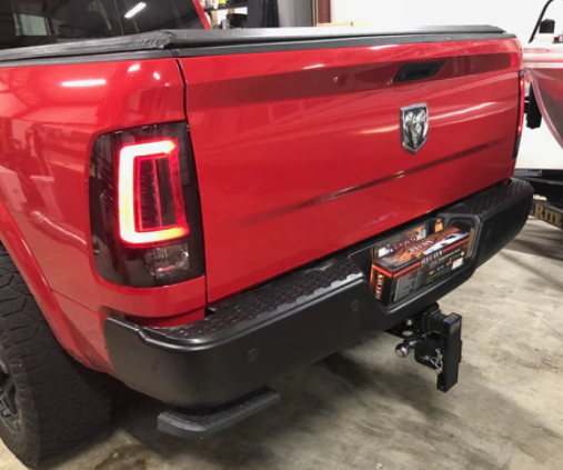 Dodge RAM 1500 Classic Body 2009-2023 (Replaces OEM LED ONLY) OLED Tail Lights Scanning OLED Turn Signals in Smoked