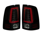 Dodge RAM 1500 Classic Body 2009-2023 (Replaces OEM LED ONLY) Tail Lights LED in Smoked