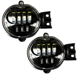 Dodge RAM 2500/3500 03-09 2-Piece LED Fog Lights Set in Smoked & Black