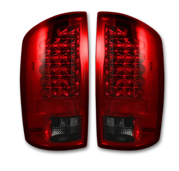 Dodge RAM 2500/3500 07-09 Tail Lights LED in Dark Red Smoked