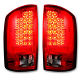 Dodge RAM 2500/3500 07-09 Tail Lights LED in Dark Red Smoked