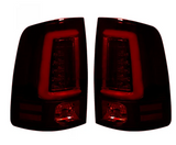 Dodge RAM 2500/3500 10-18 (Replaces OEM Halogen) Tail Lights OLED in Dark Red Smoked Lens